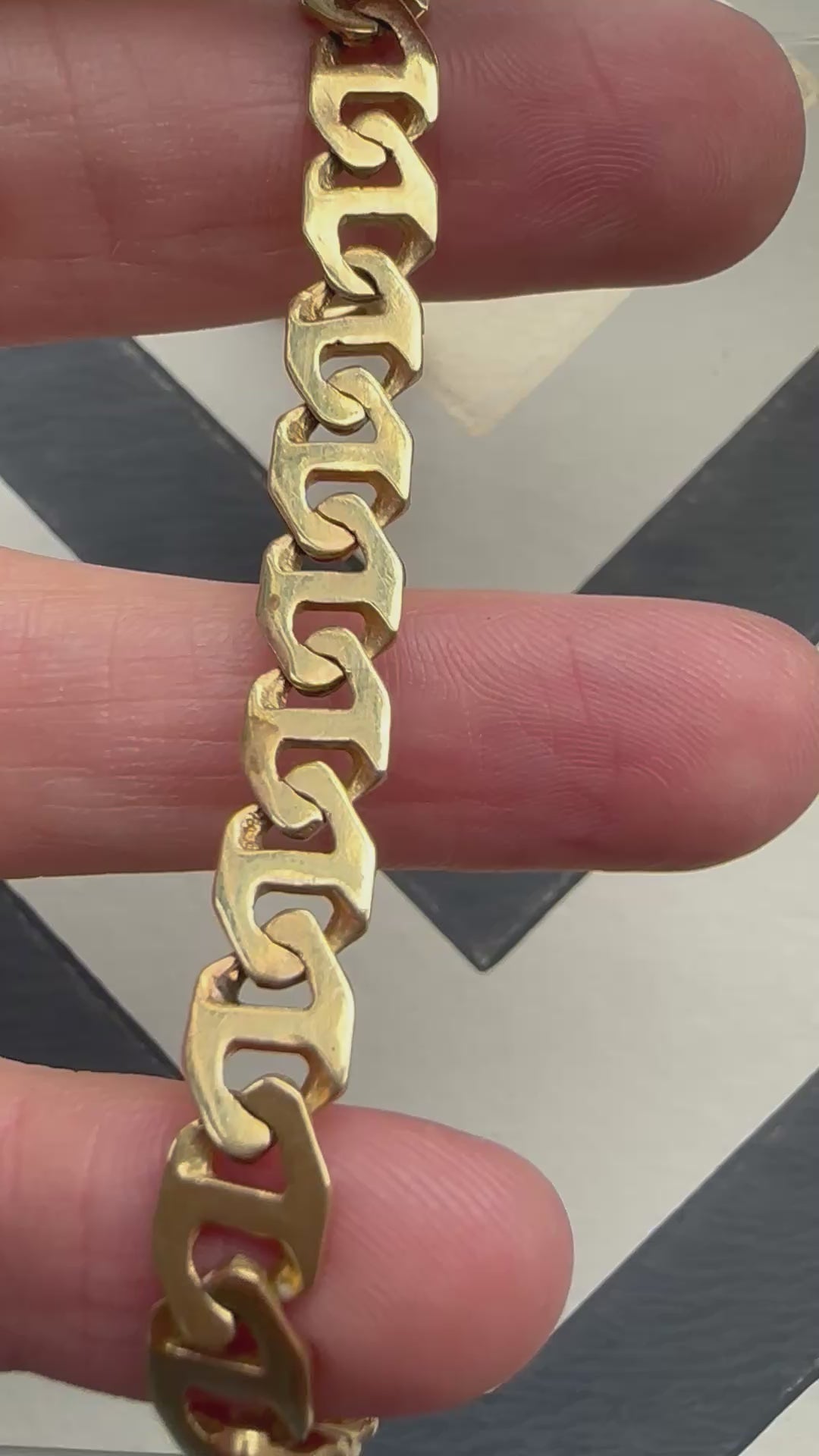 solid flat mariner/anchor bracelet