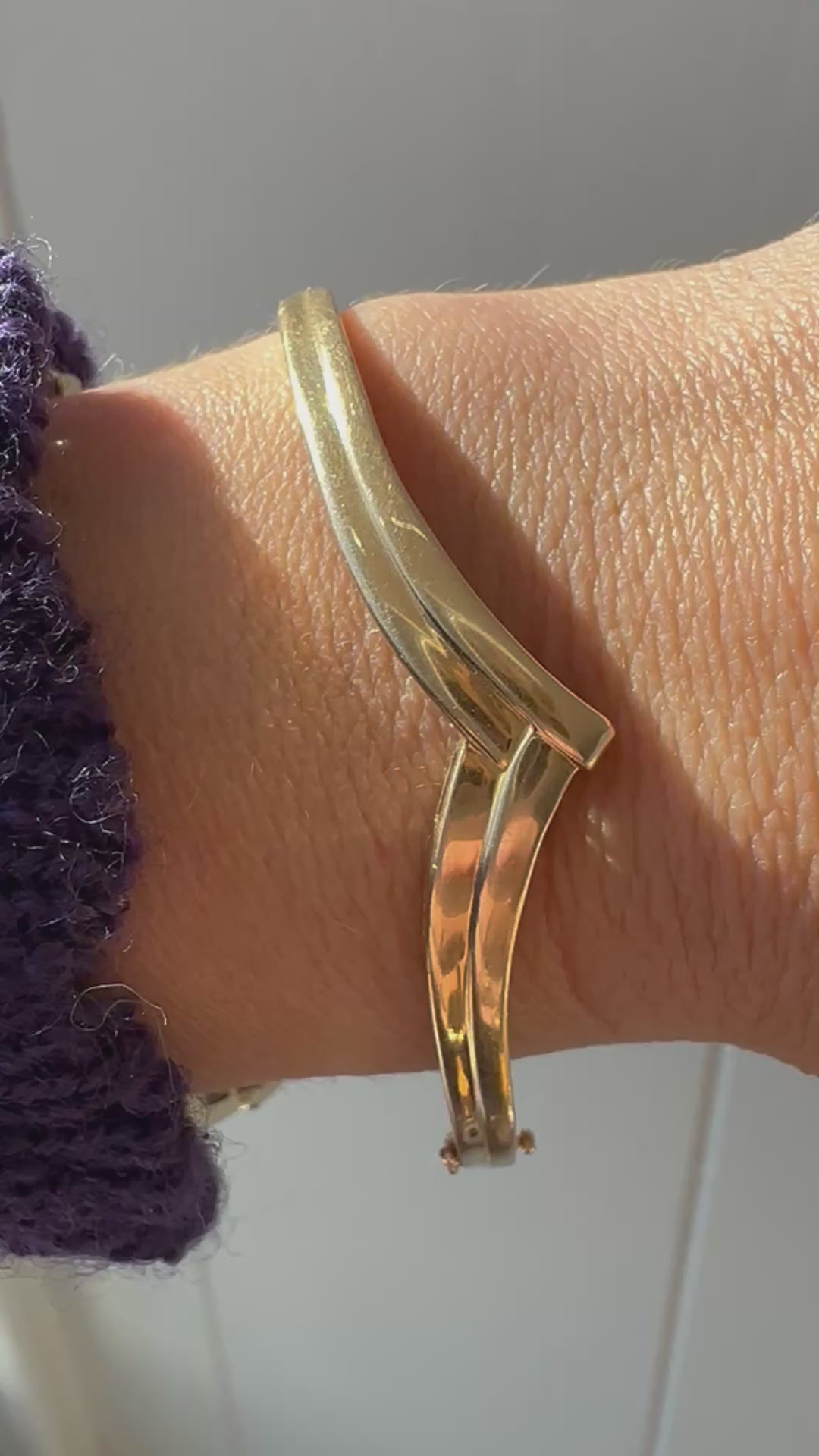 chevron shaped bangle