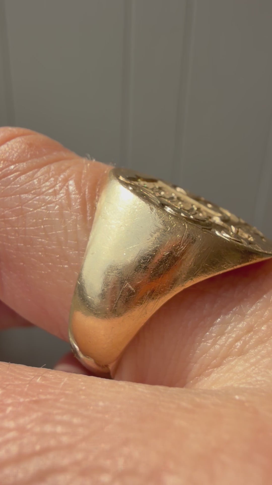 magnificent family crest signet