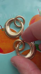 double circle earring jackets