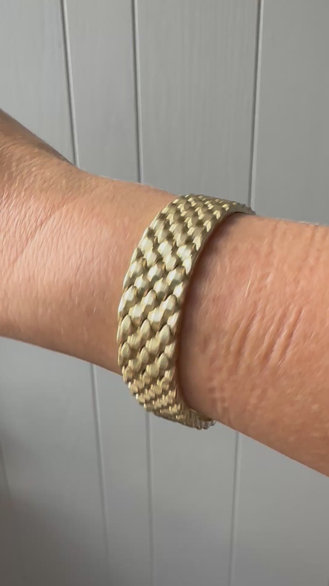 wide studded texture bracelet