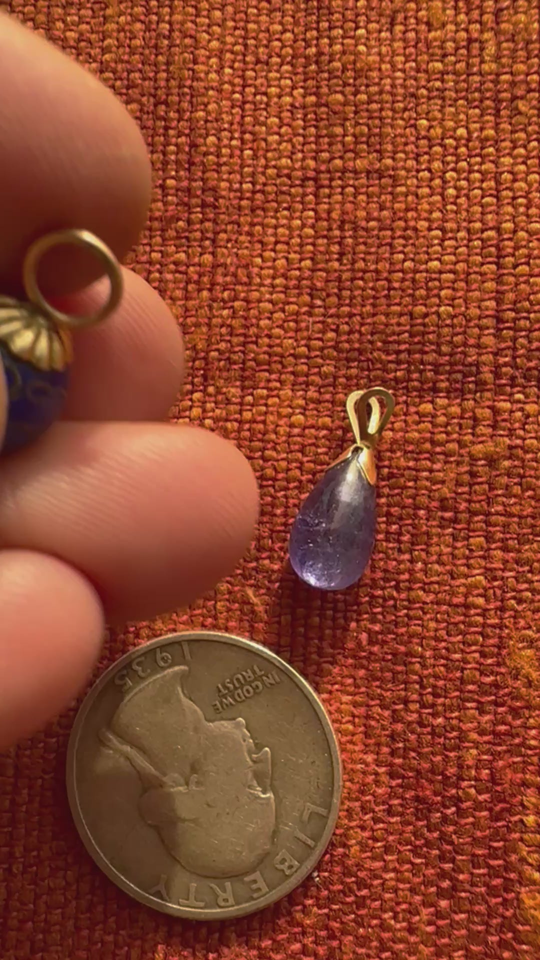 plethora of vintage gold charms