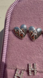 initial studs - sterling silver and gold plated sterling