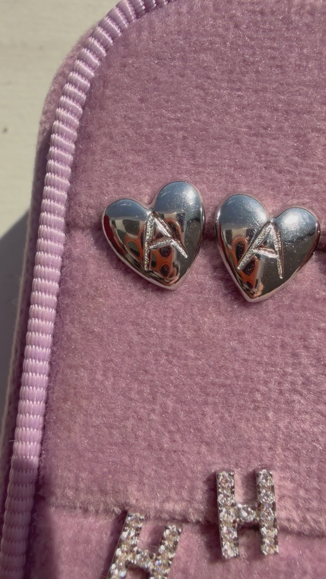 initial studs - sterling silver and gold plated sterling