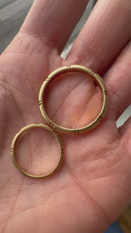 his and hers vintage orange blossom bands