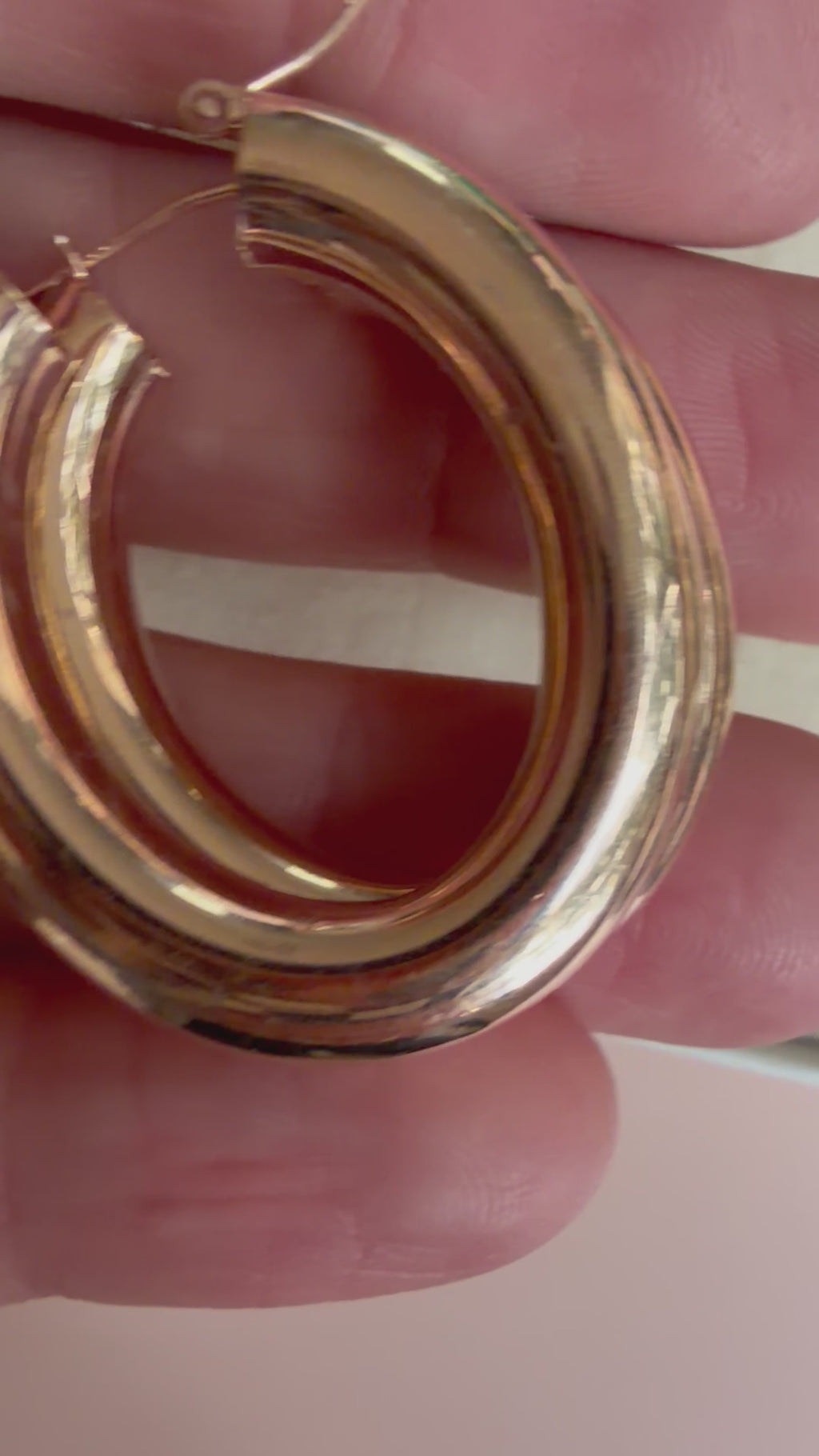 chubby rosy gold ovals
