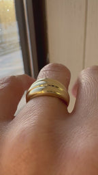triple gold band