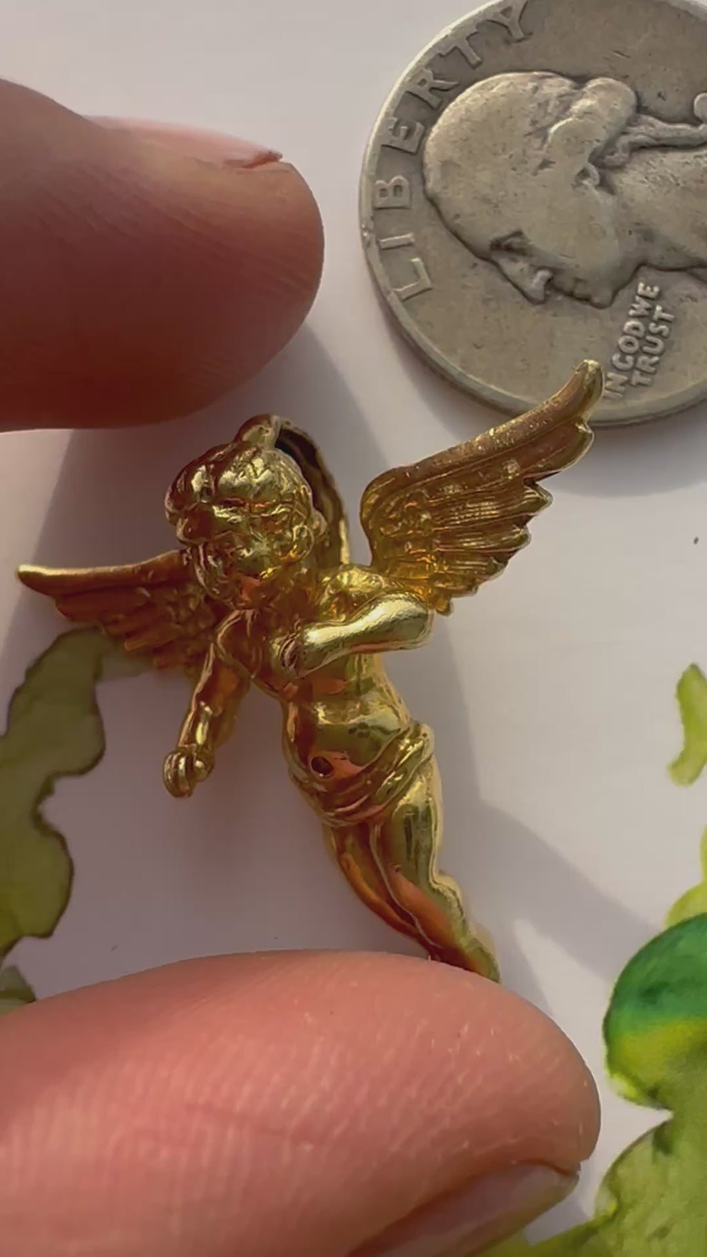 solid large cupid angel