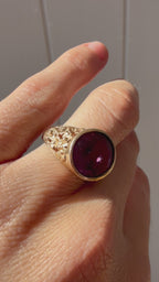 alexandrite in floral band
