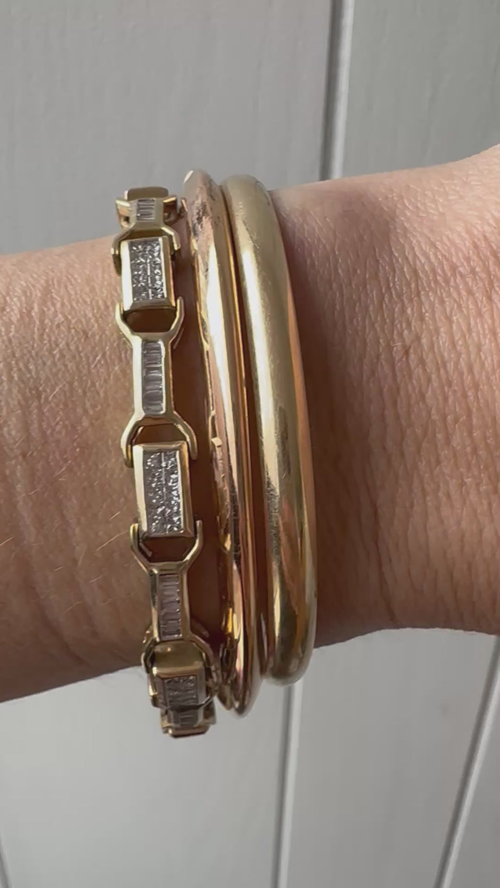 3.63carat natural diamond buckle link tennis bracelet