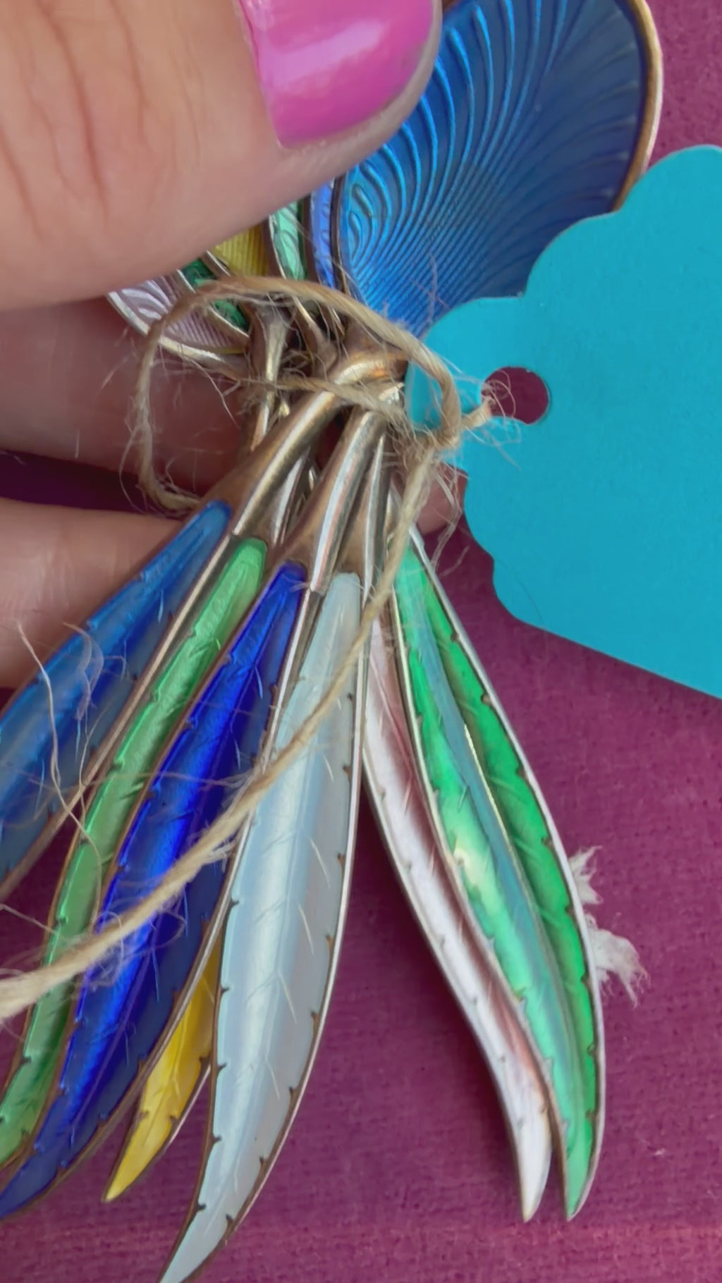 sterling silver and enamel spoons