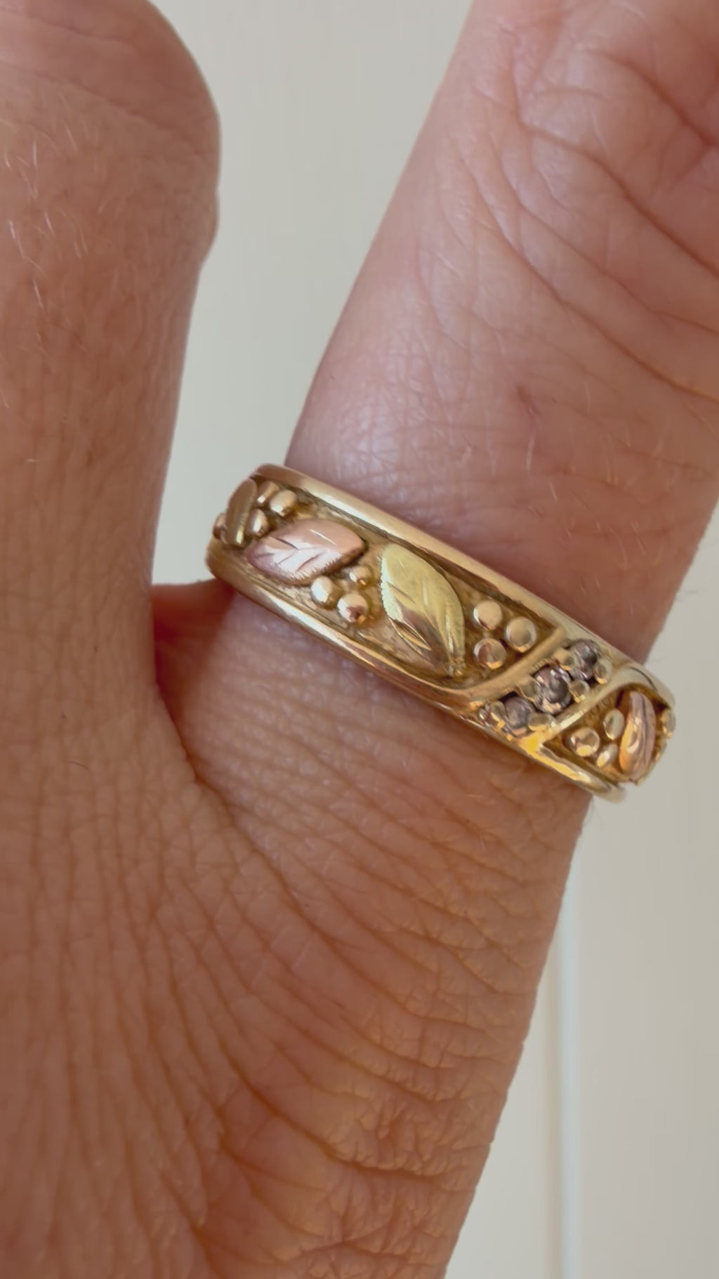 black hills gold diamond band