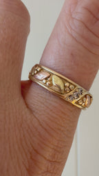 black hills gold diamond band