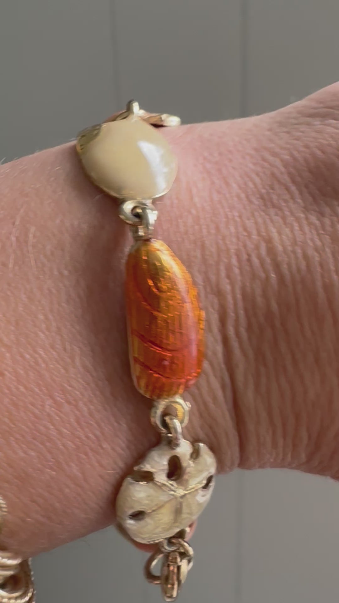 Vintage enamel beach bracelet