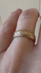 patterned eternity band