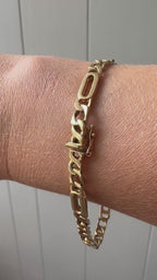 Solid figaro bracelet