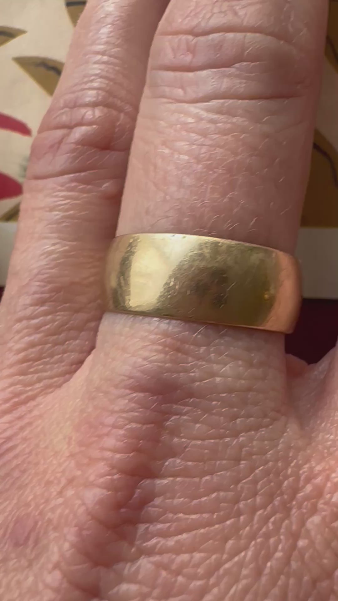 vintage wide band size 11 // 8mm
