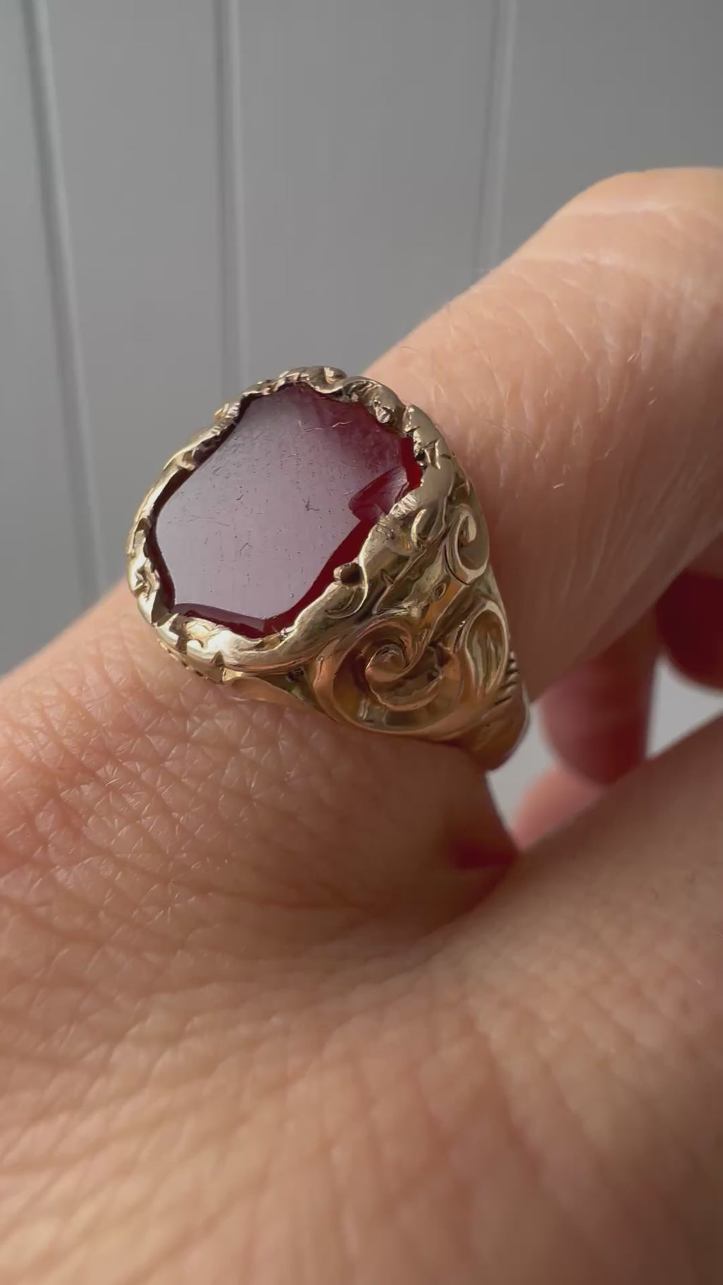 antique carnelian shield