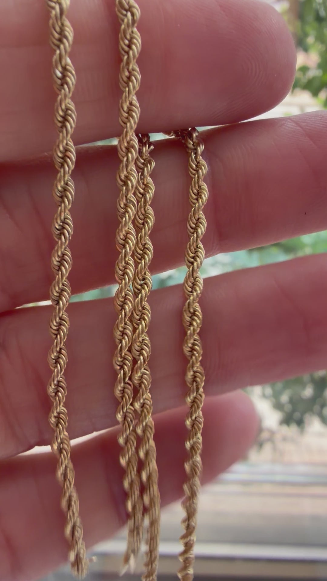 18" rope chain