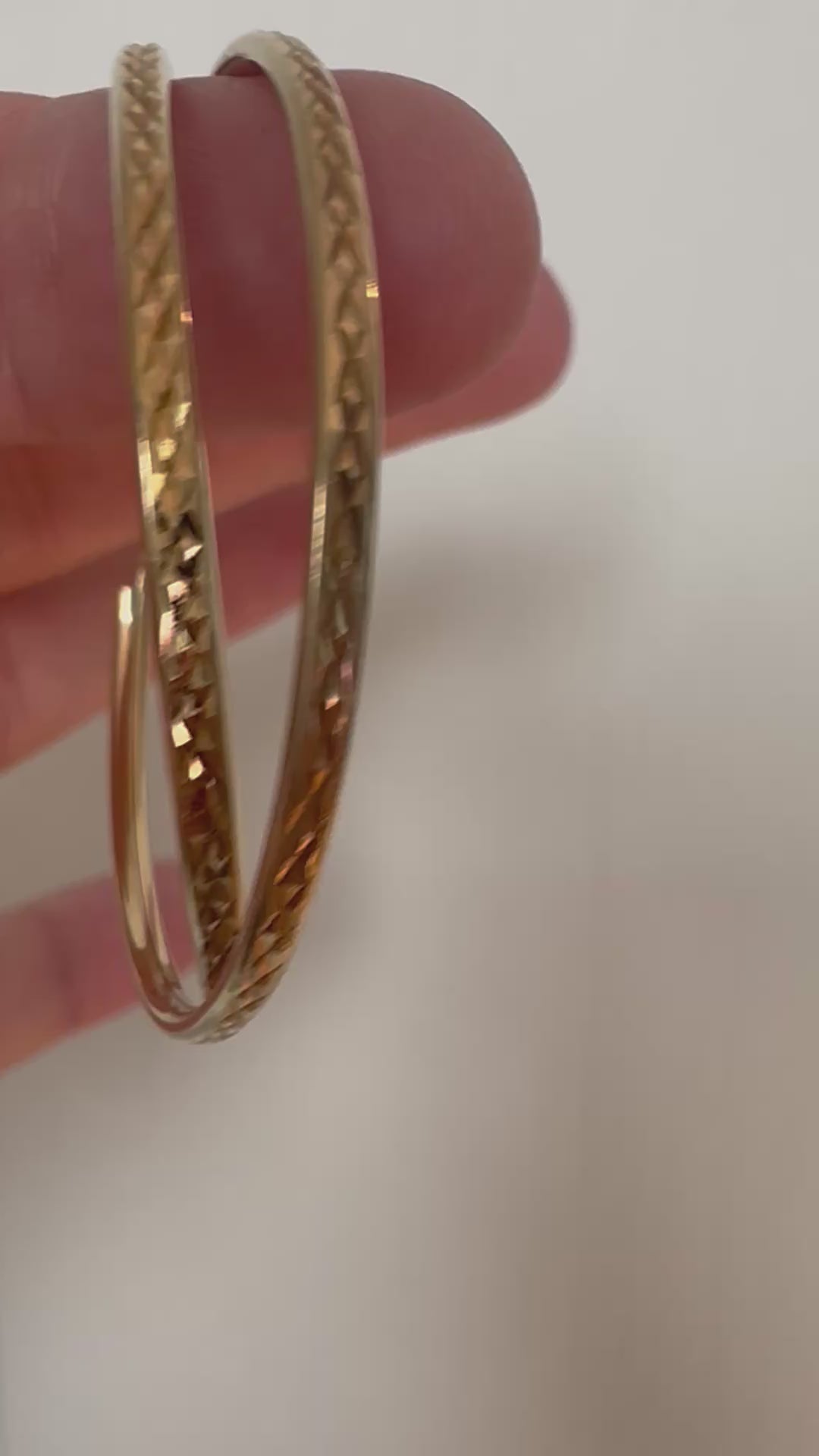 oversized etched hoops
