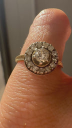 diamond halo ring