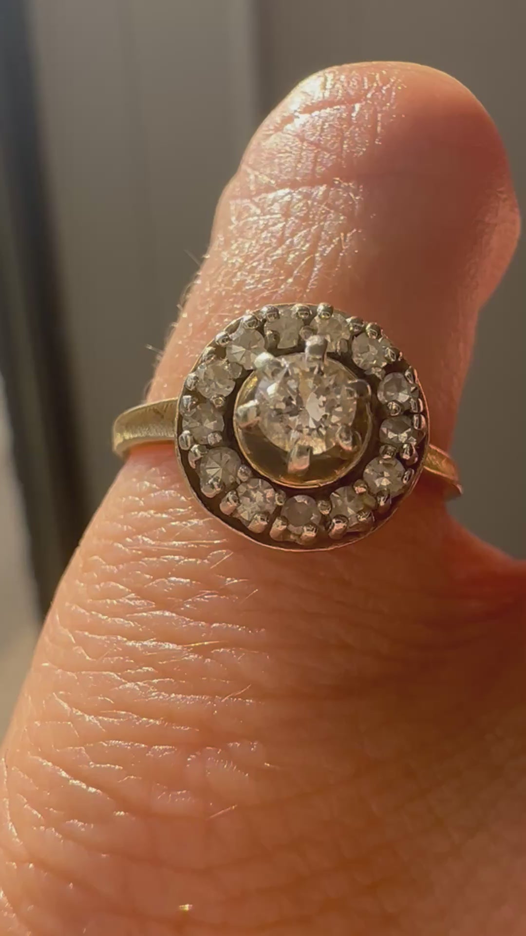 diamond halo ring