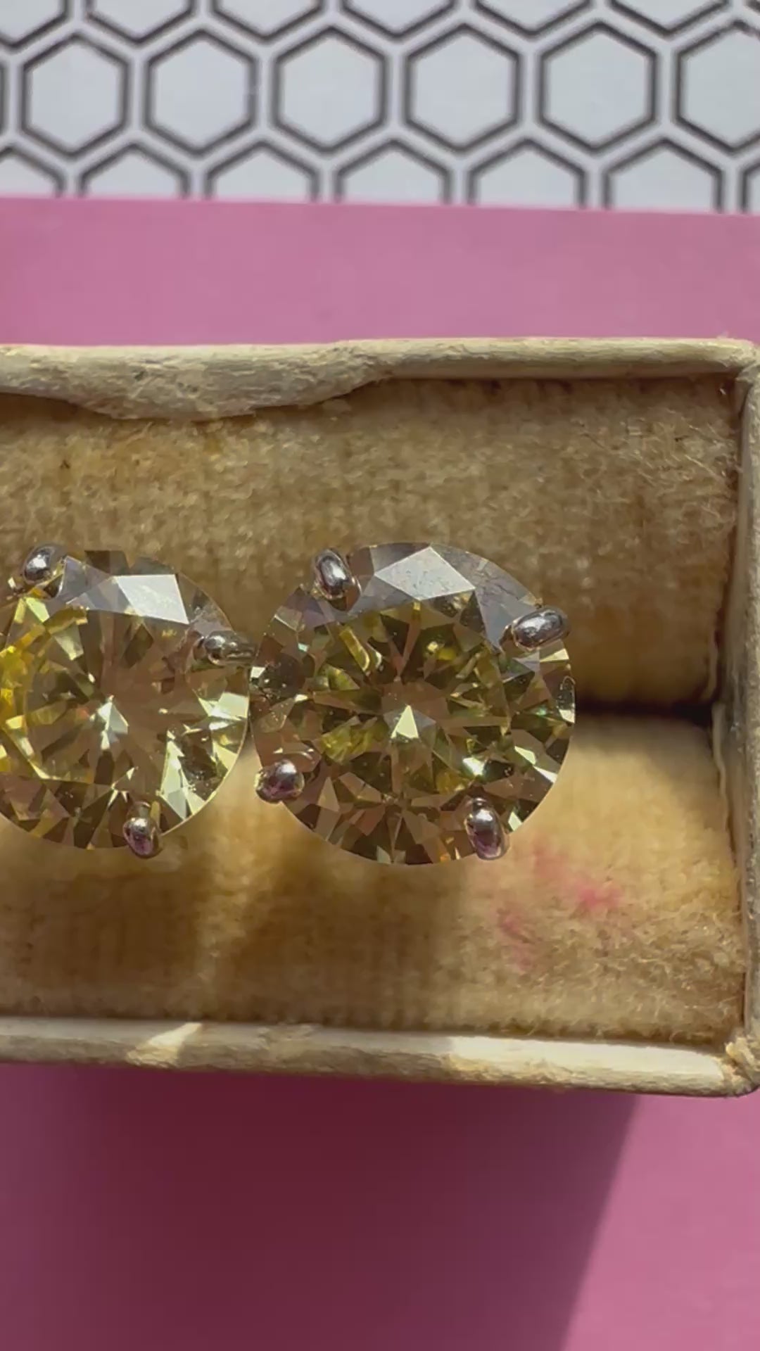 lemon quartz and 10k white gold