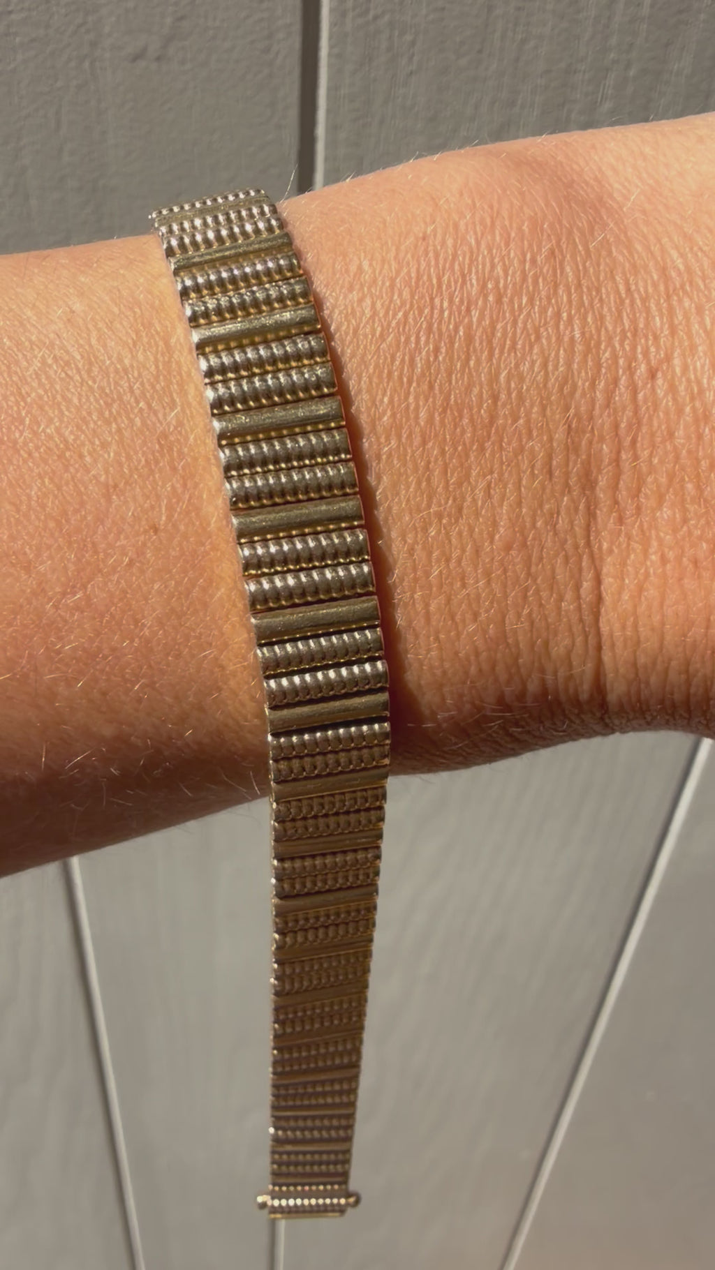 solid barrel link bracelet