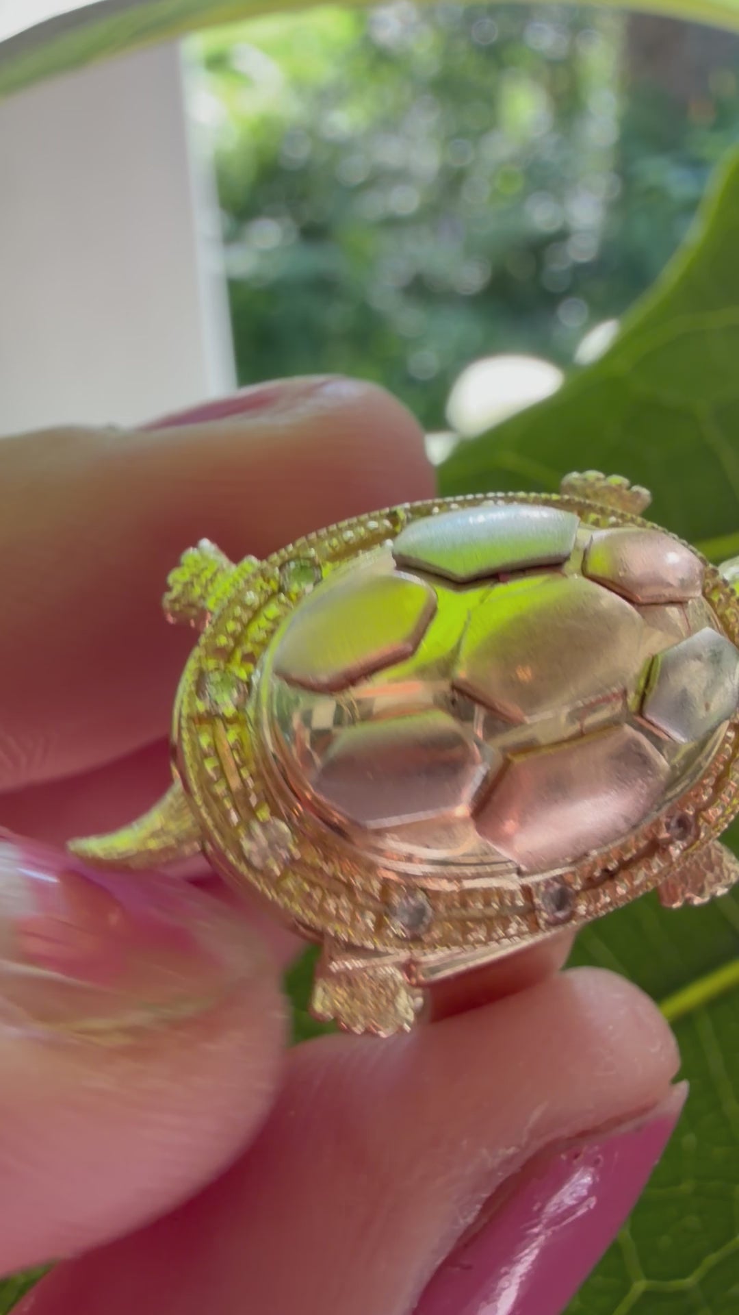 articulated turtle ring