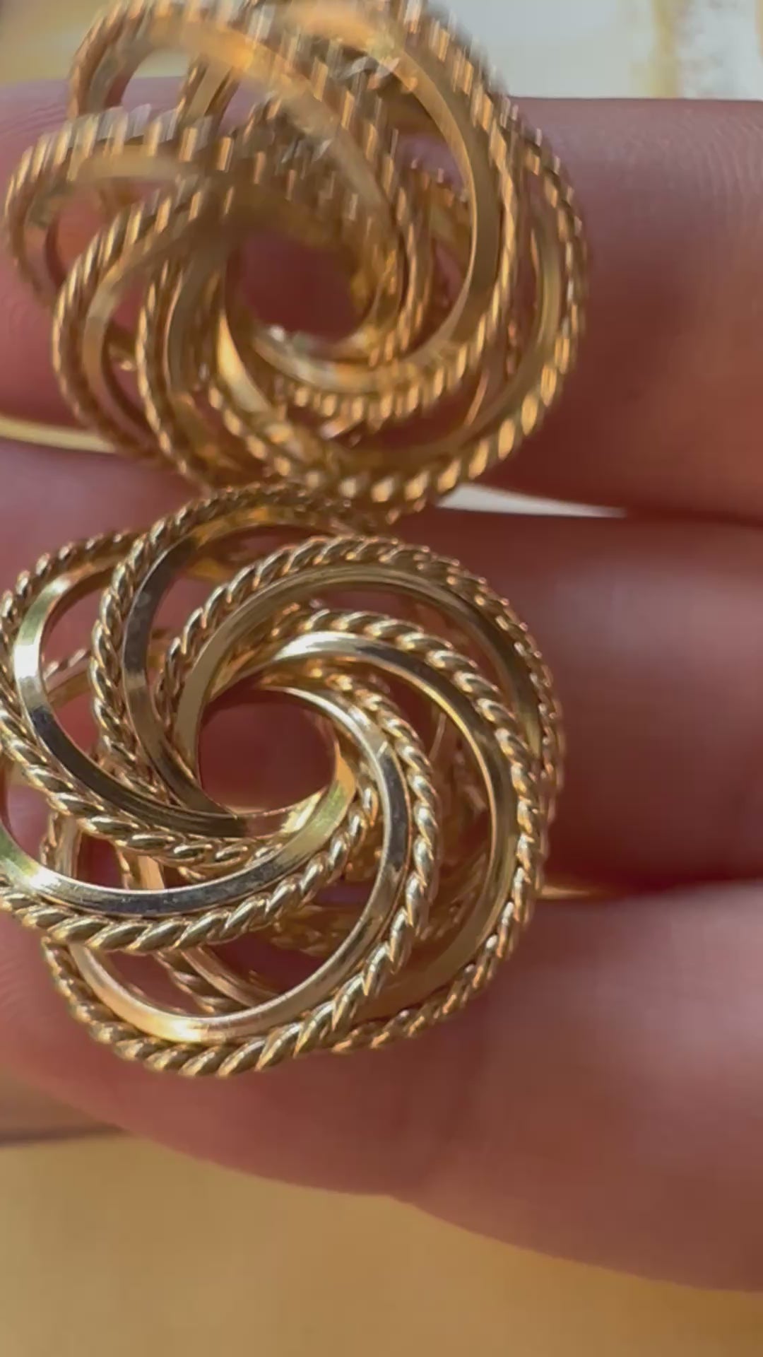 Chunky swirl earrings