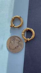 solid 18k gold bolt clasps