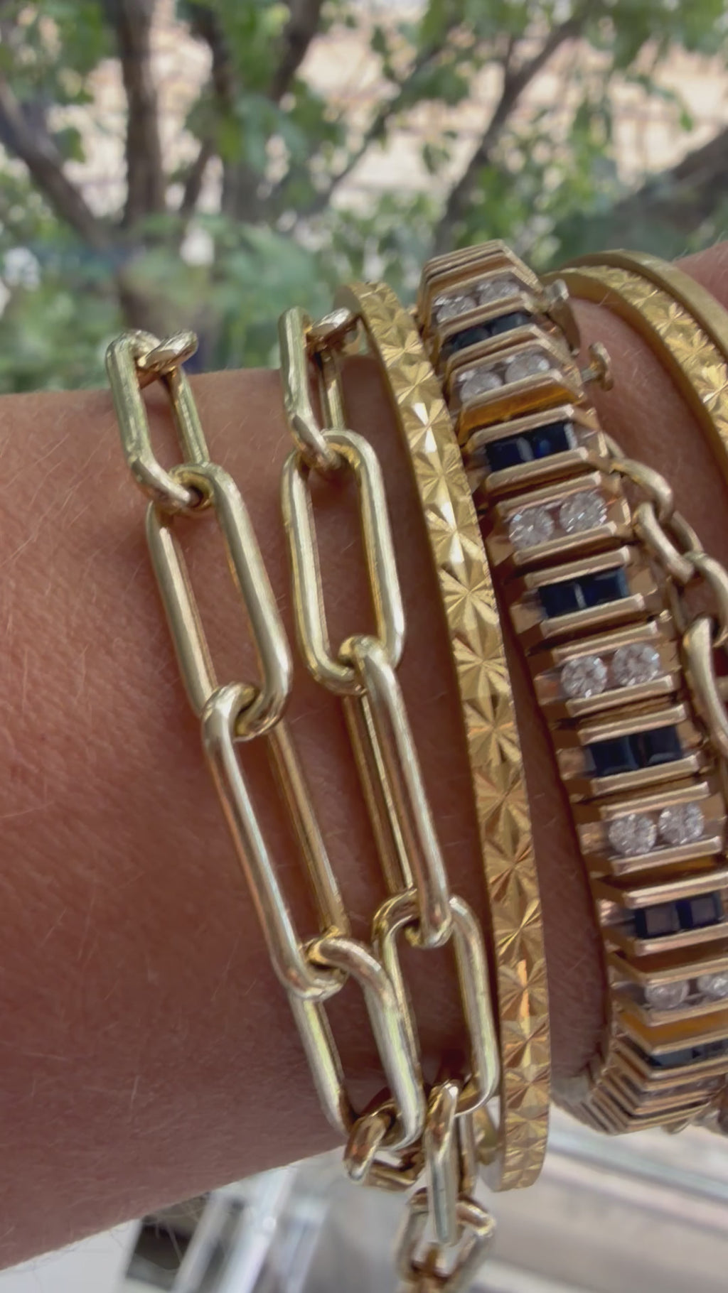 15.5" modern paperclip chain