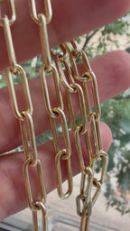 15.5" modern paperclip chain