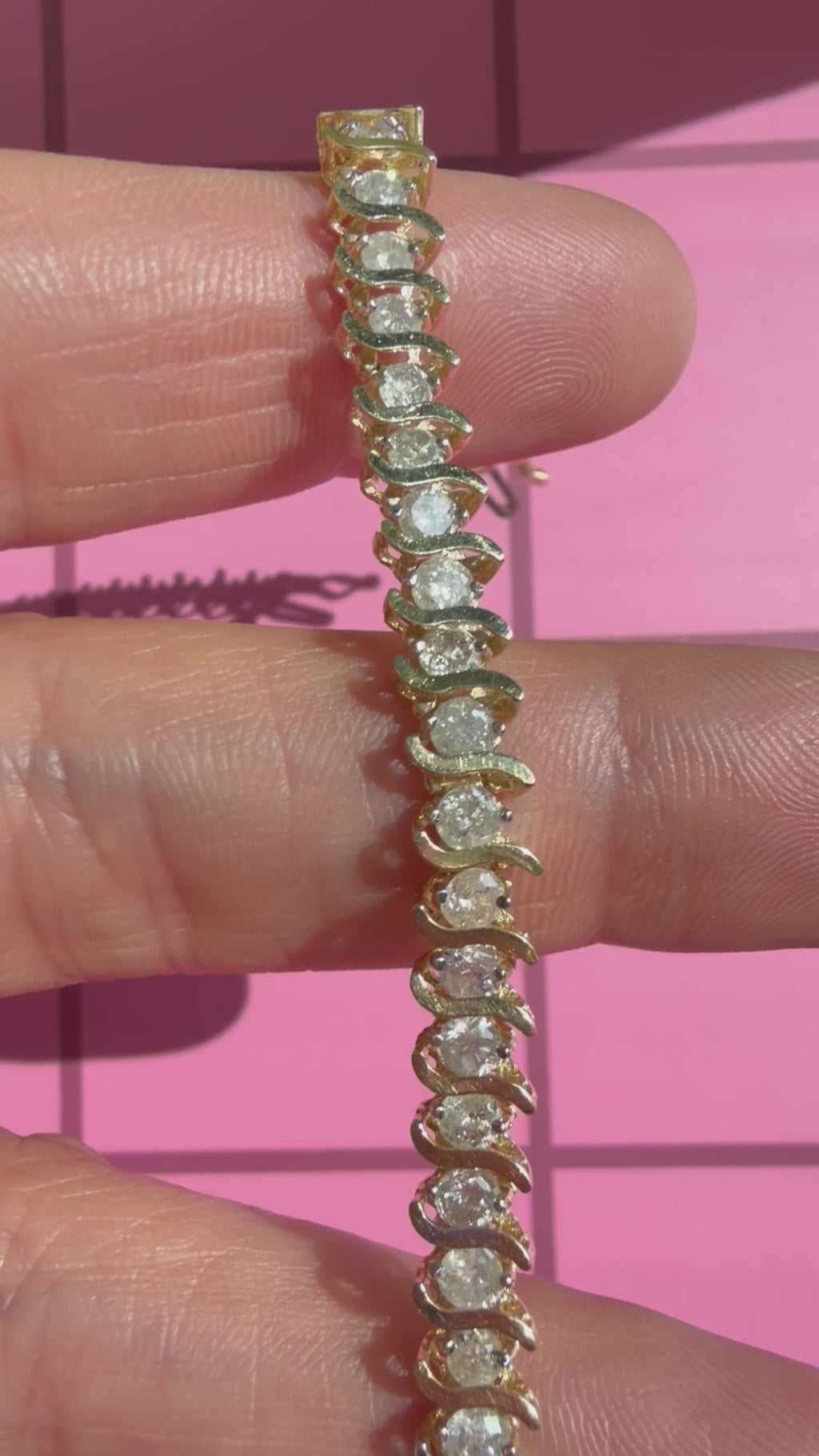 S link tennis bracelet