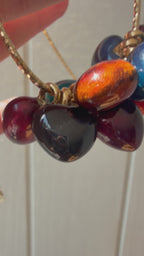 enamel hearts with 18k gold bail
