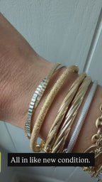 collection of 14k bangles