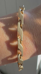 chunky heshe link bracelet