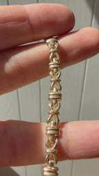 horse buckle link bracelet