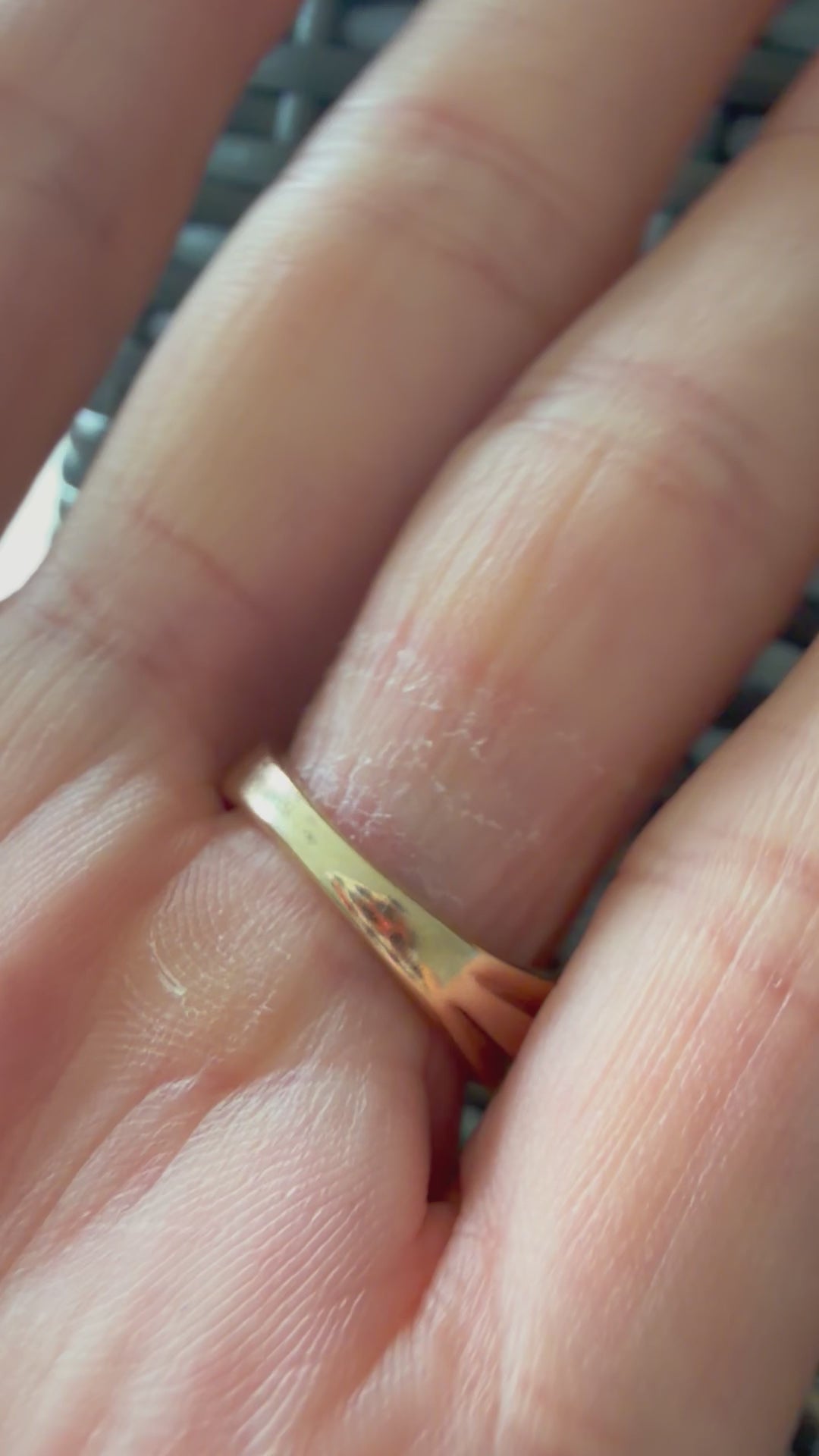baguette and round diamond dome ring