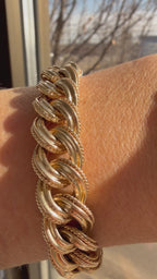 textured curb bracelet