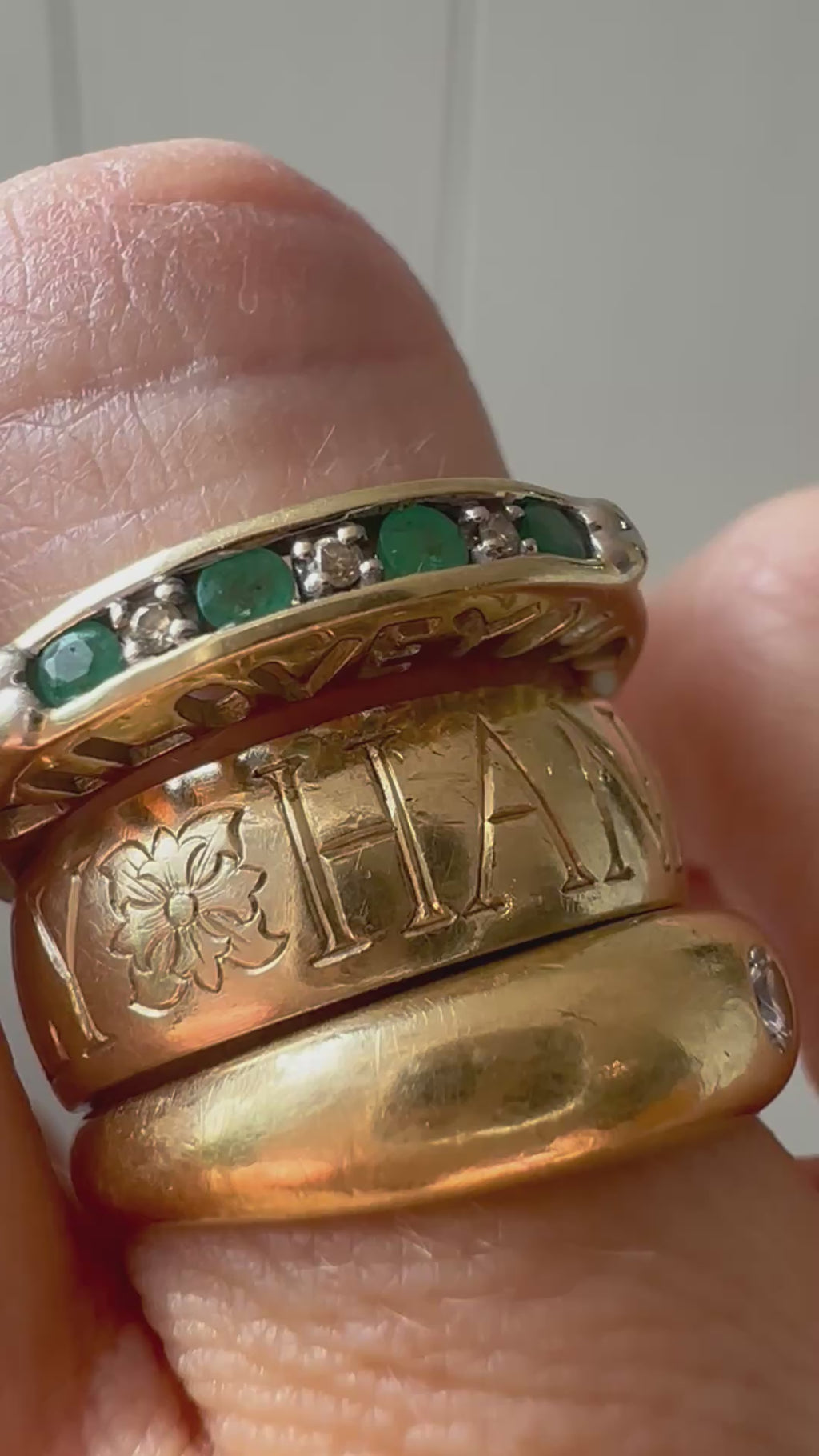 emerald and diamond i love you band