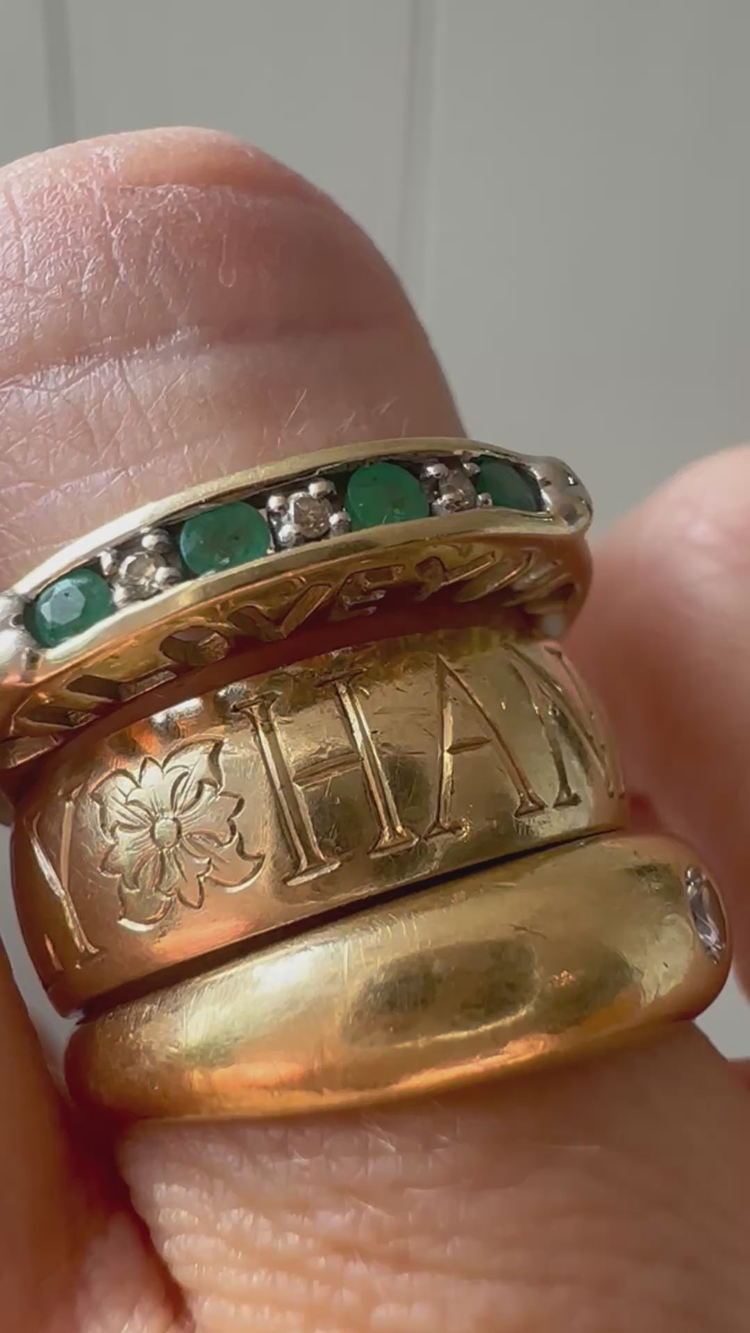 emerald and diamond i love you band