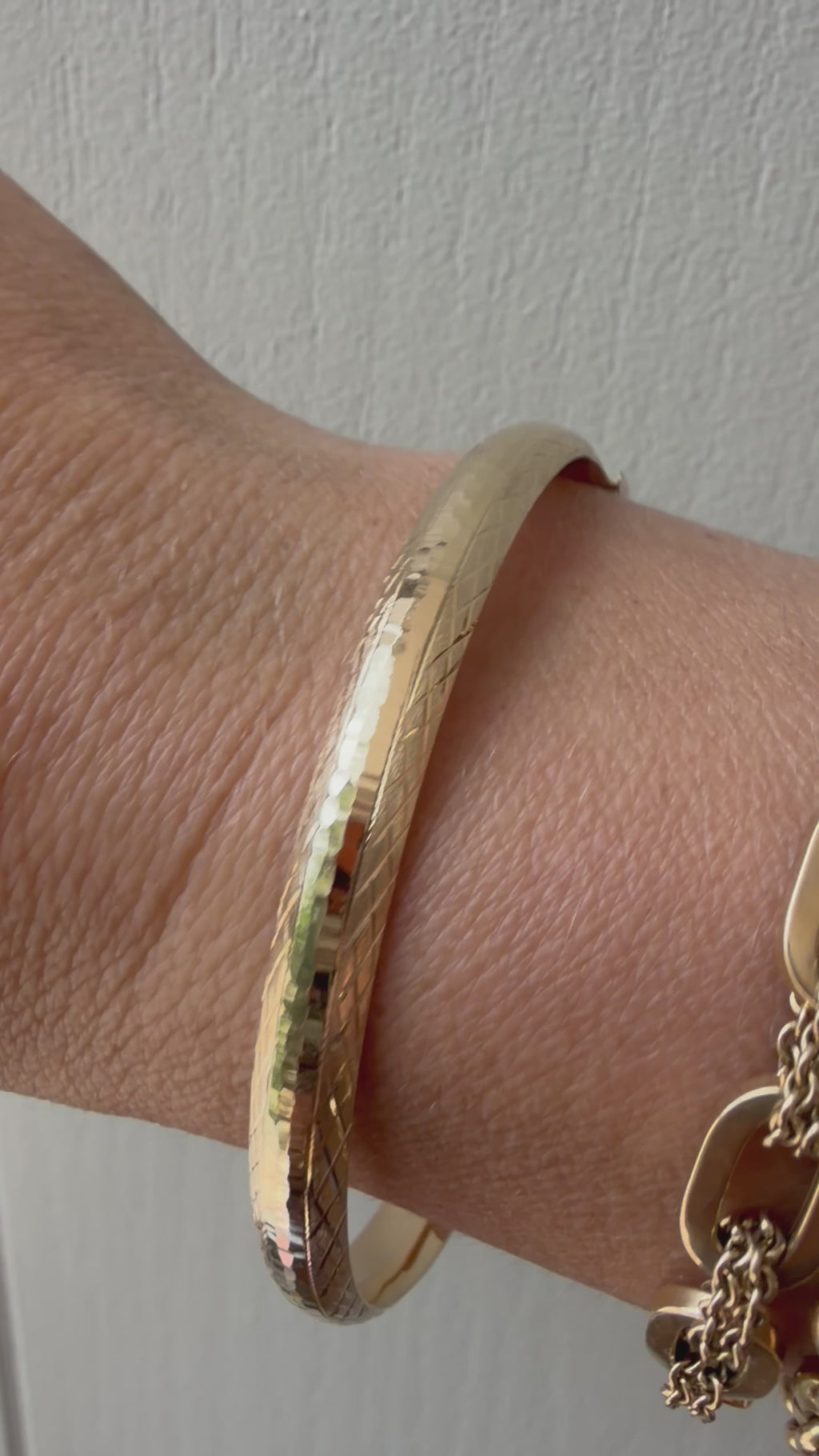 sparkly cut bangle
