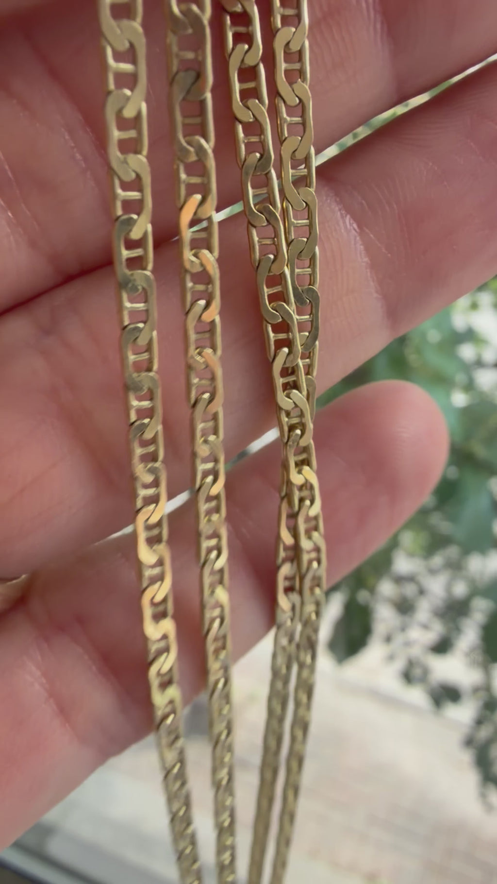 24" flat mini anchor link chain