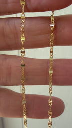 sparkly anchor link chain 22.25"