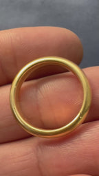 18K yellow gold donut