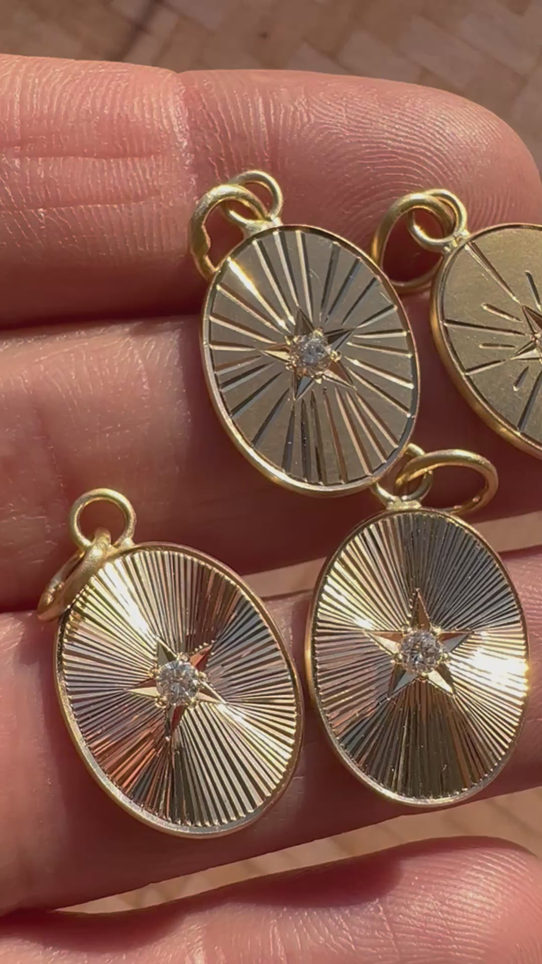 one-of-a-kind starburst pendants