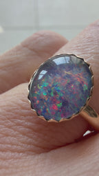 mesmorizing Opal with spiky bezel