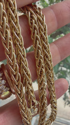 21" chunky woven link chain