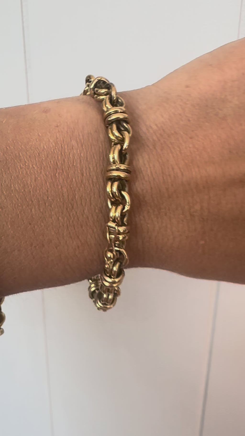high karat knot bracelet with hidden clasp